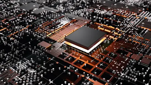 Electronic component on printed circuit board