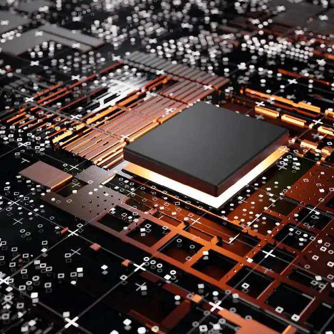 Electronic component on printed circuit board